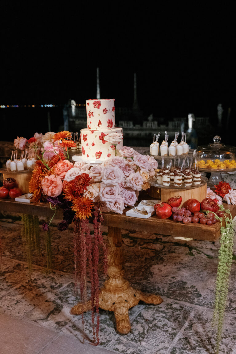 table and flowers