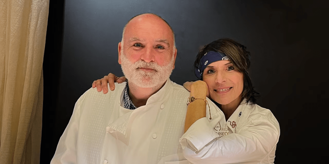 Michelin-star chefs Dominique Crenn and José Andrés at Miami celebrity chef activation by H&C Collective